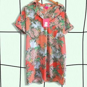 NWT Caroline hill tropical dress L